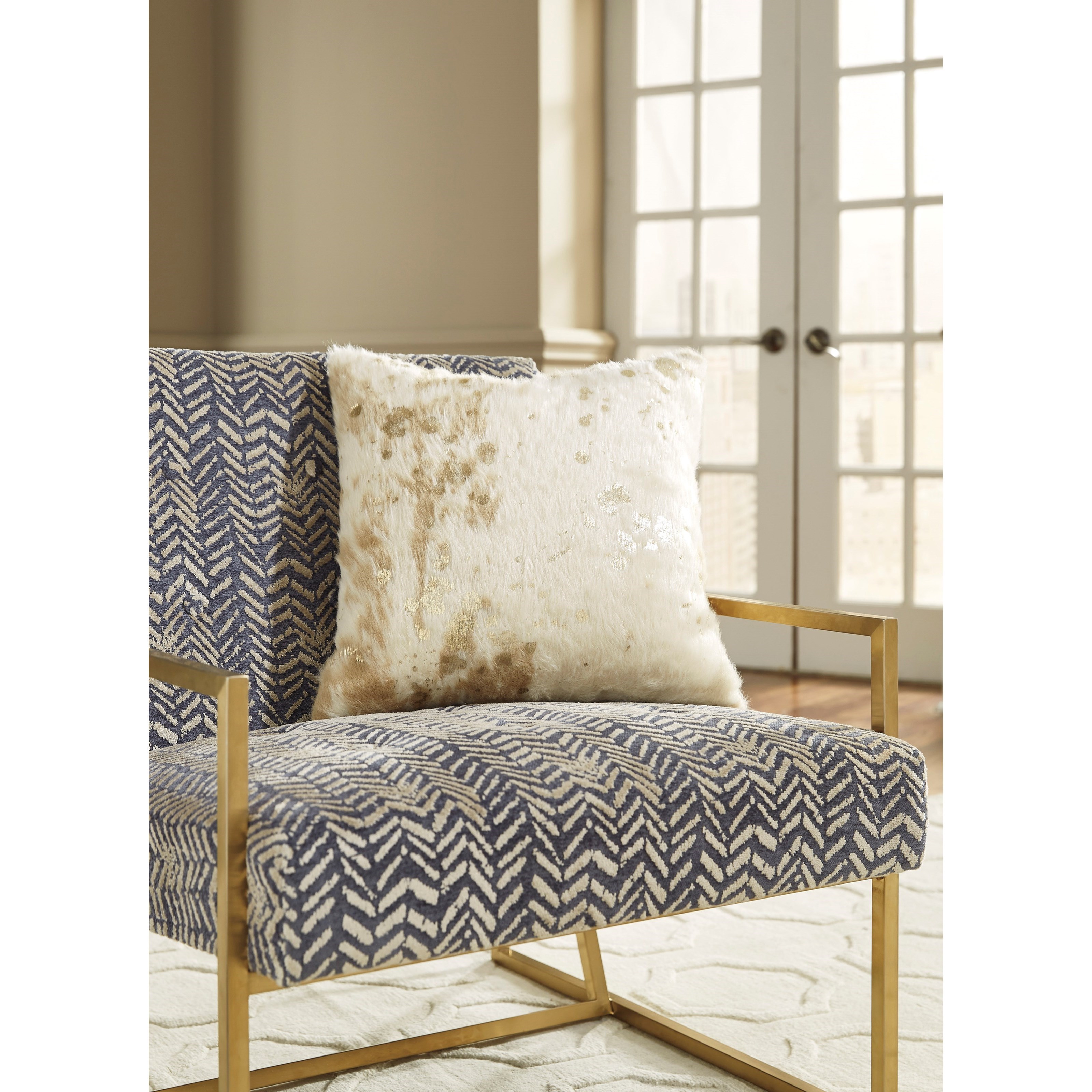 Gold and cream throw pillows deals